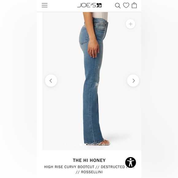 Joe’s Jeans The High (Rise) Honey curvy boot size 33. 20 year special edition - Picture 3 of 13